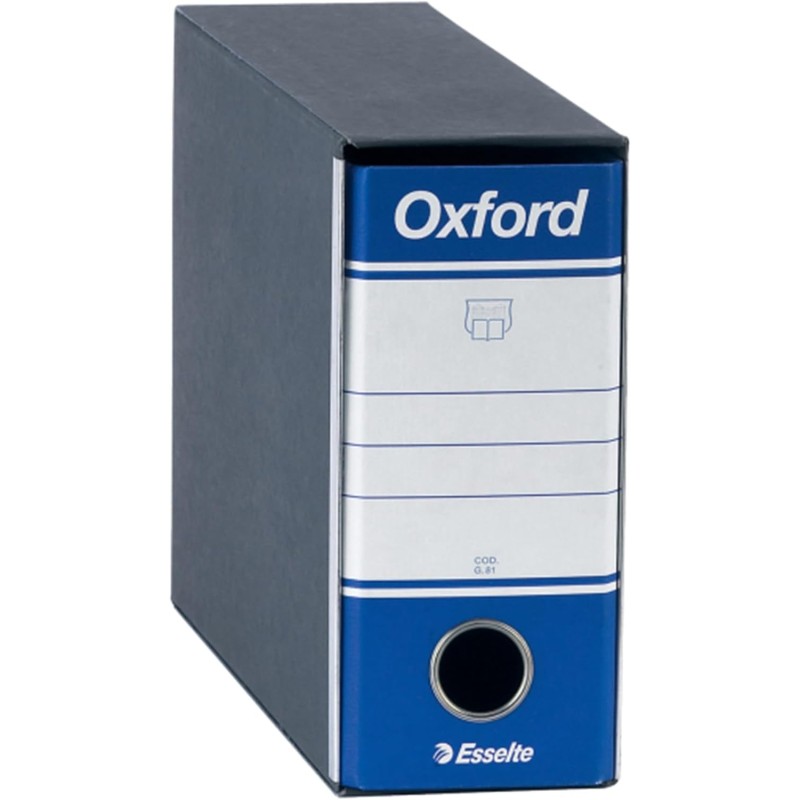 REGISTRATORI ESSELTE OXFORD G81 DORSO 8 BLU