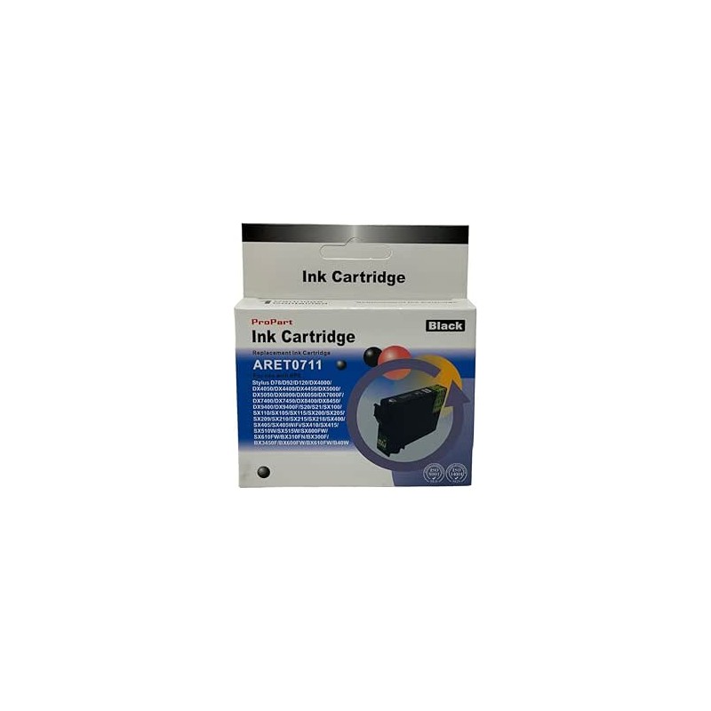 CARTUCCIA COMPATIBILE EPSON T0711 BLACK