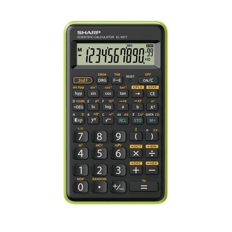 CALCOLATRICE SCIENTIFICA SHARP 131 FUNZIONI (SH-EL501TBGR) VERDE