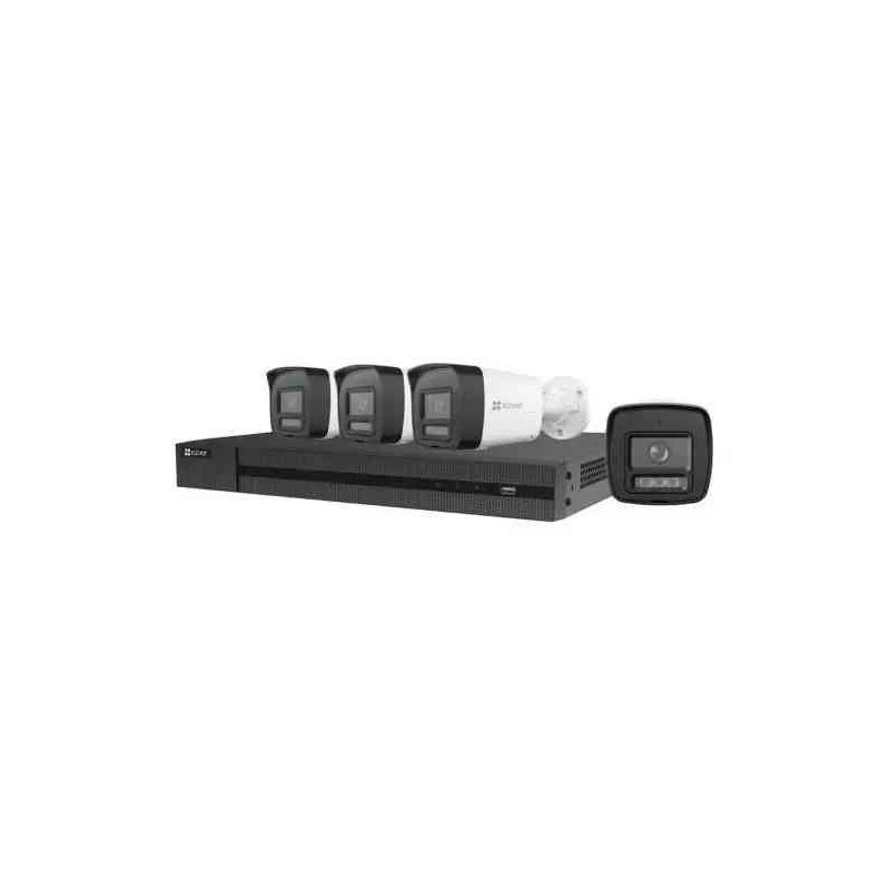 KIT VIDEOSORVEGLIANZA EZVIZ CS-BW3844 SMART HOME SECURITY - 1 NVR X5S 8CH + 4 TELECAMERE H3C 2K