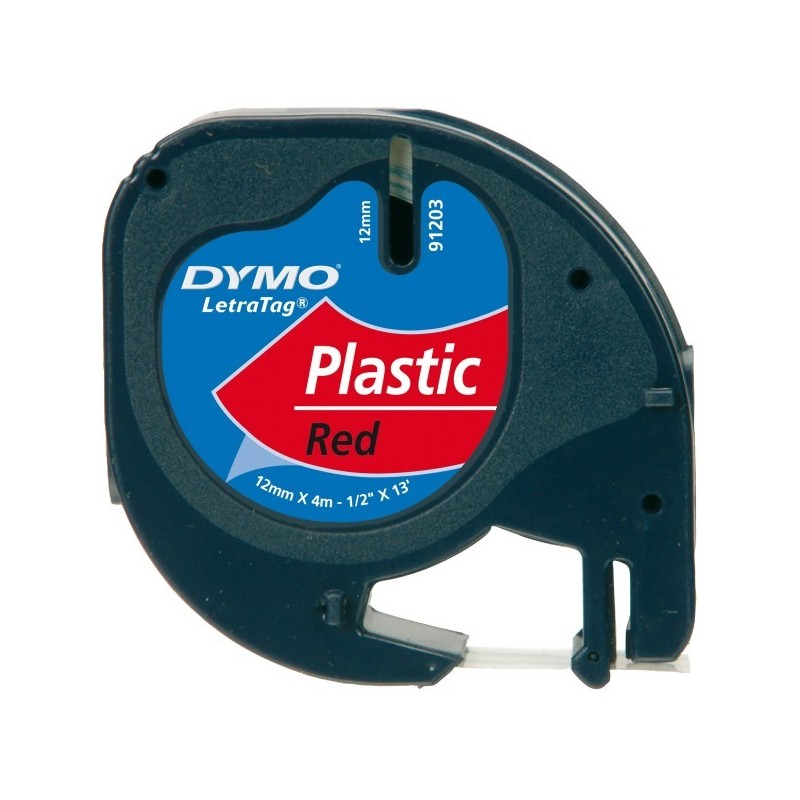 NASTRO DYMO LT 12mm X 4mm S0721630 ROSSO PLASTICA