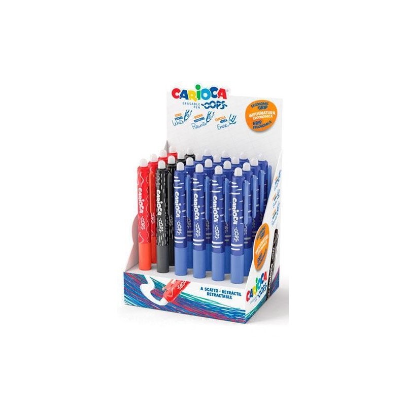 PENNA CARIOCA OOPS A SCATTO RETRACTABLE CANCELLABILE DISPLAY 24 PENNE 43044