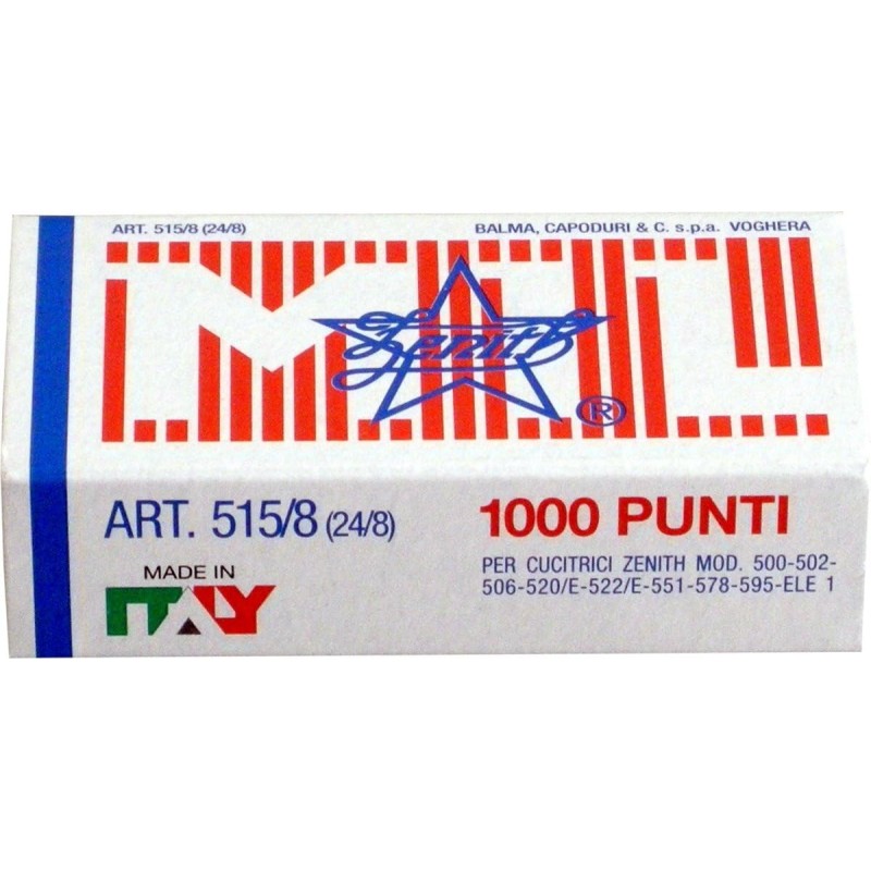 PUNTI ZENITH 515 8 24/8 CONF.1000 PUNTI