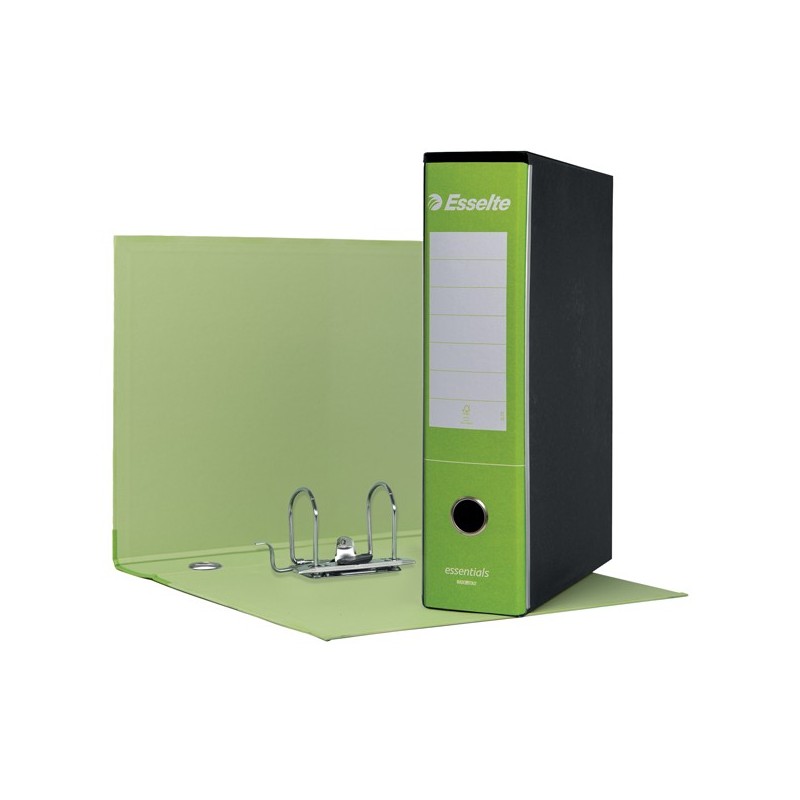 REGISTRATORE ESSELTE G75 ESSENTIAL DORSO 8 VERDE CHIARO