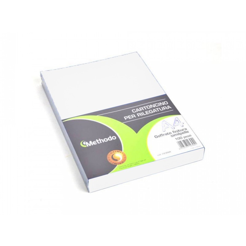 CARTONCINI GOFFRATI A4 240gr. BIANCO CONF.100 PZ