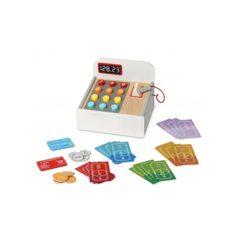 KIOKIDS REGISTRATORE DI CASSA IN LEGNO                                  
