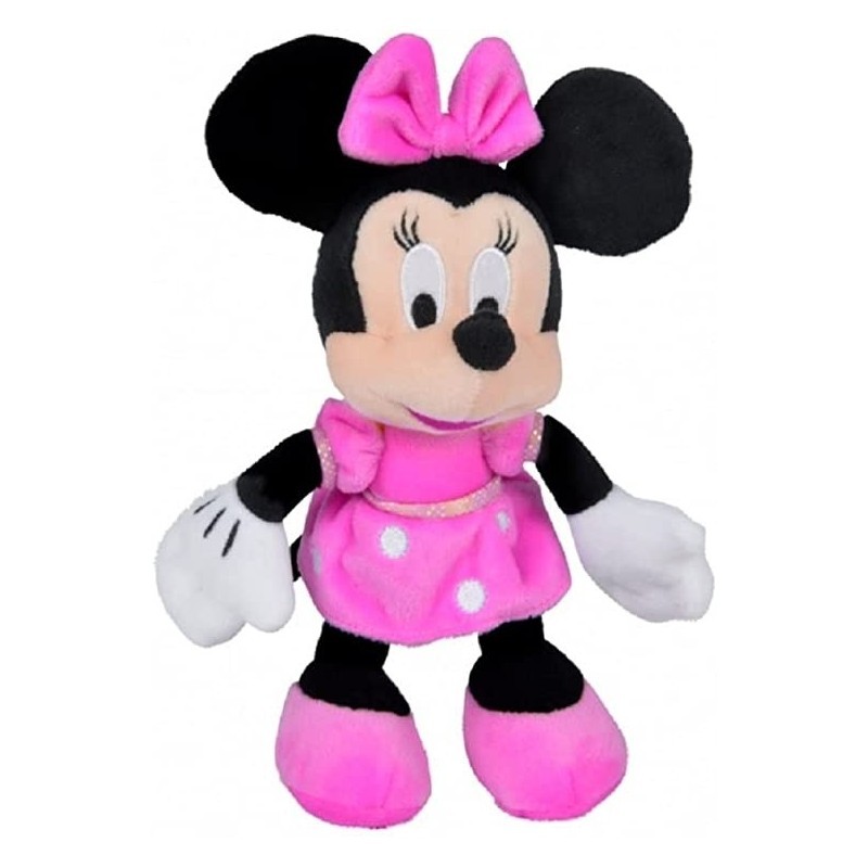 DISNEY MINNIE ABITO FUCSIA PELUCHE 20 CM                                