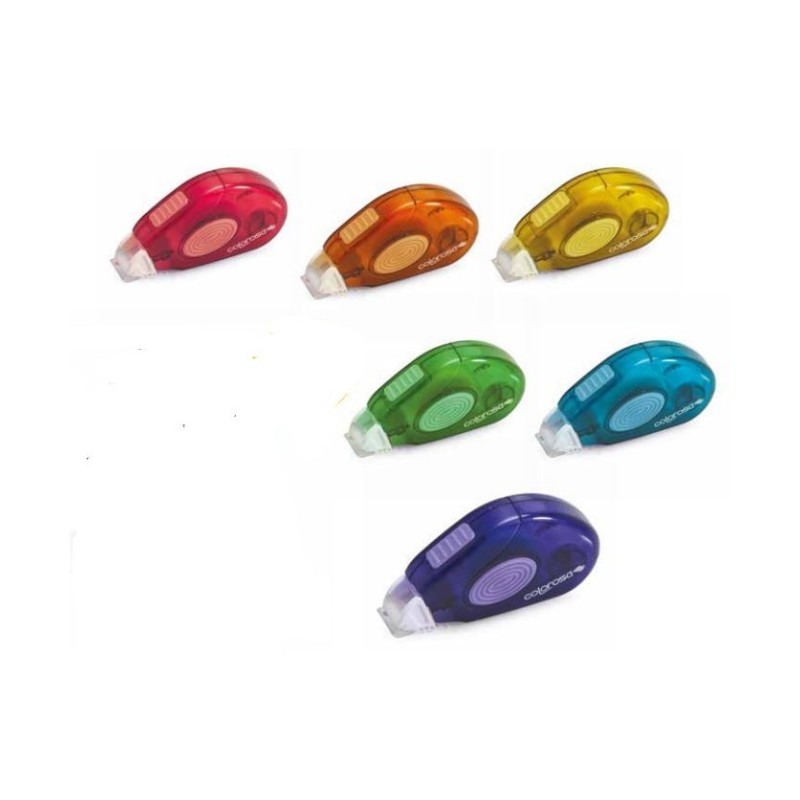 COLLA A NASTRO COLOROSA 6MM X 8 M VARI COLORI