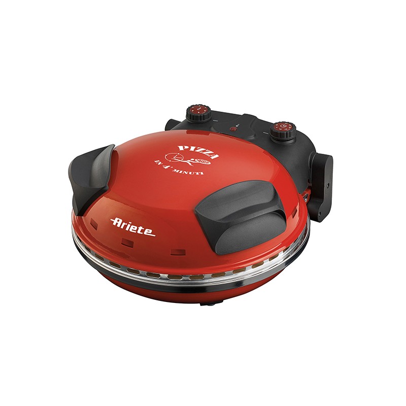 ARIETE FORNO PIZZA ROSSO (0909/10) - PISTRA IN PIETRA REFRATTARIA - 5 LIVELLI COTTURA - 1200W