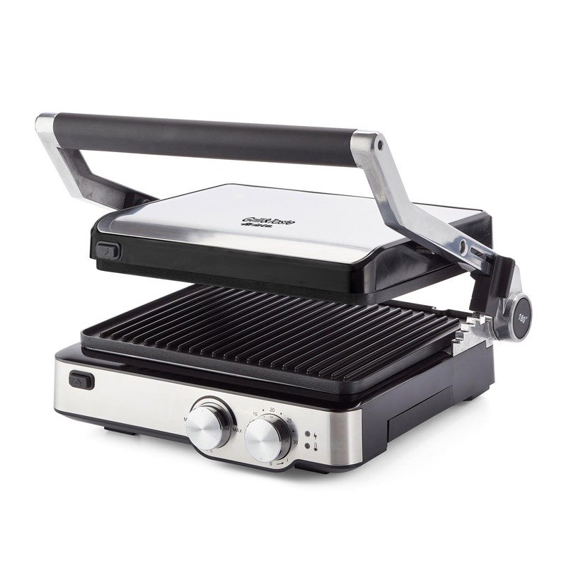 ARIETE GRILL AND TASTE (1918) - PIASTRA ELETTRICA ANTIADERENTE - 5 LIVELLI COTTURA - APERTURA 180 GR