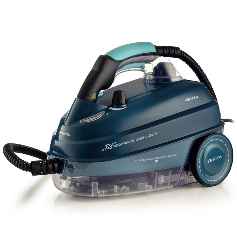 ARIETE XVAPOR DELUXE BLU (4146/05) - PULITORE A VAPORE A TRAINO - PRESSIONE 5 BAR - 9 ACCESSORI INCL