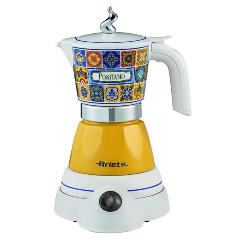 ARIETE MOKA AROMA POSITANO (1358/1P) - MOKA ELETTRICA PER POLVERE DI CAFFÈ 2/4 TAZZE